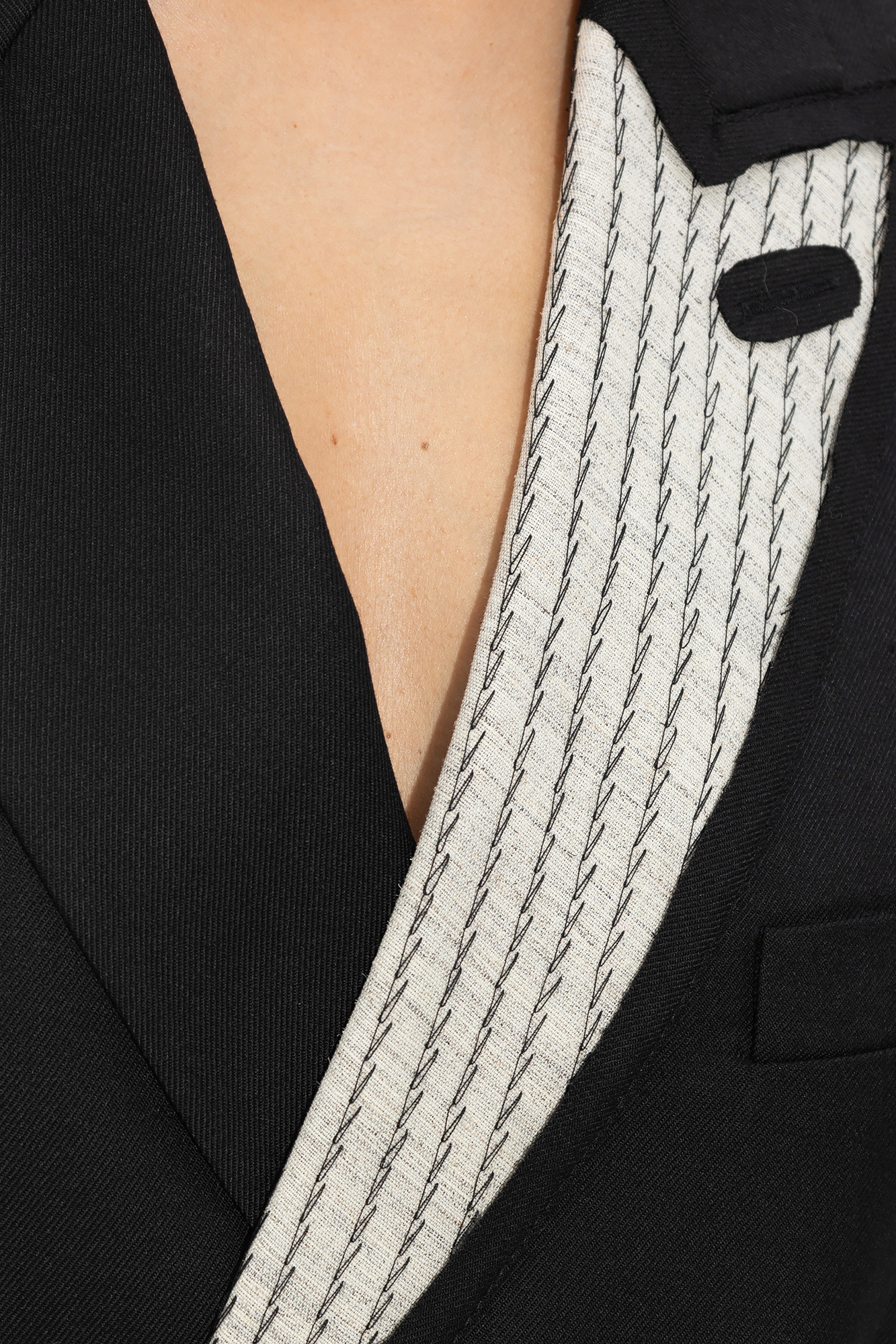 Victoria Beckham Double-breasted Tailored Minidress In Black