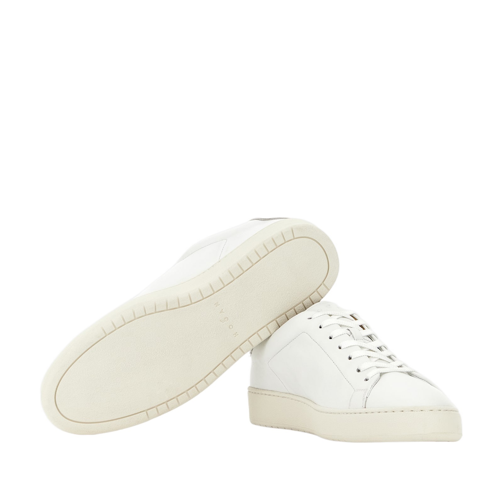 Hogan Round Toe Sneakers In White