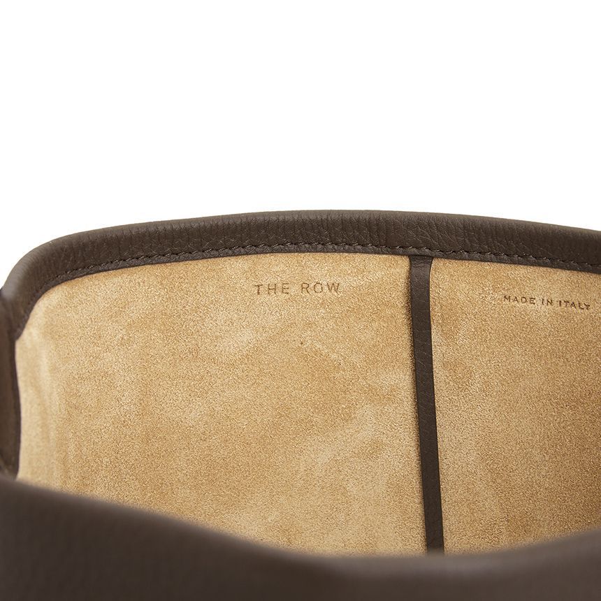 The Row N/s Park Grain-leather Shoulder Bag In Brown