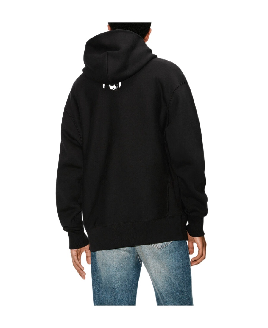 Kenzo Sailor Cotton Hoodie In Black