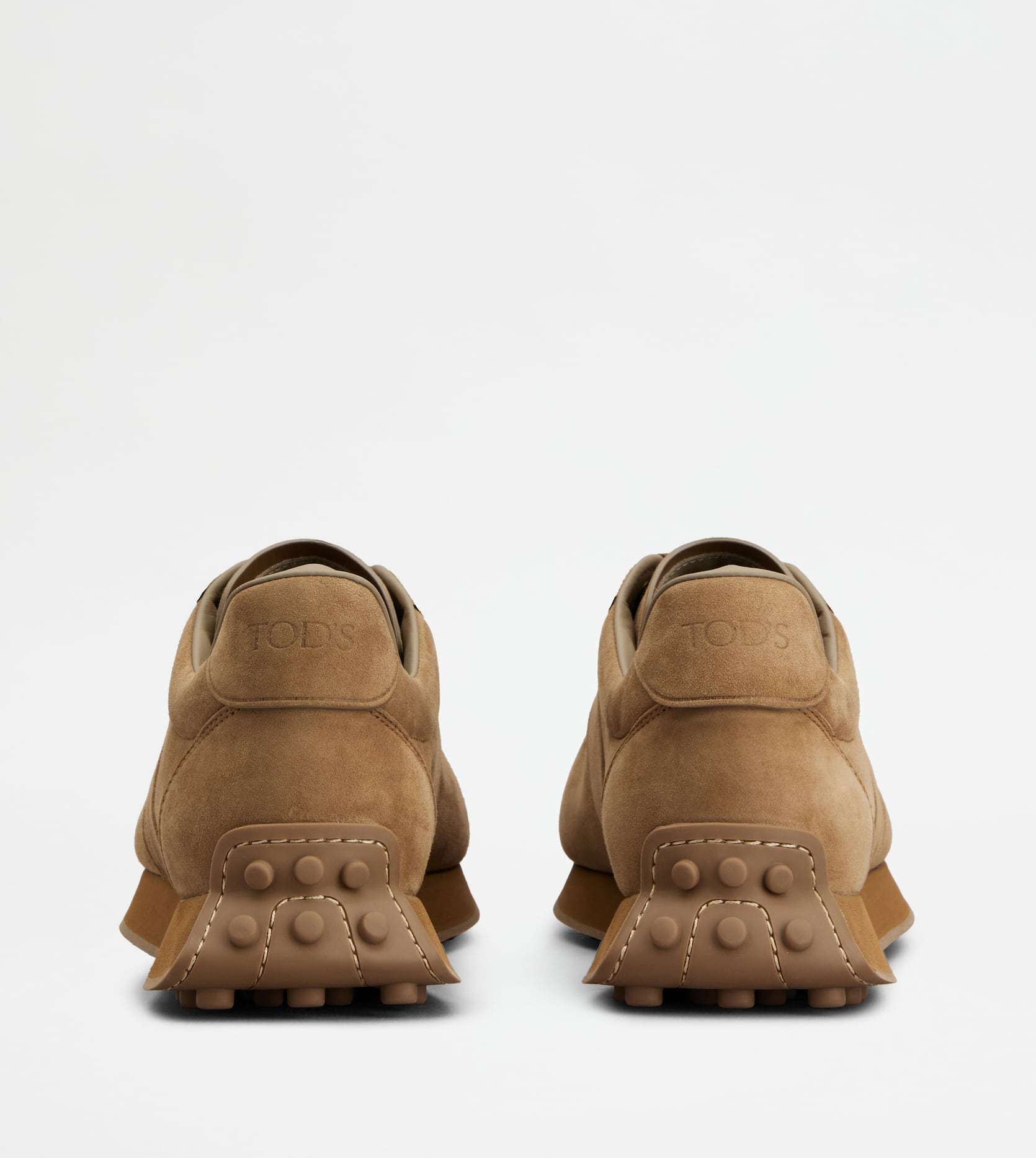 Tod's Biscuit Suede T Vintage Sneakers In Brown