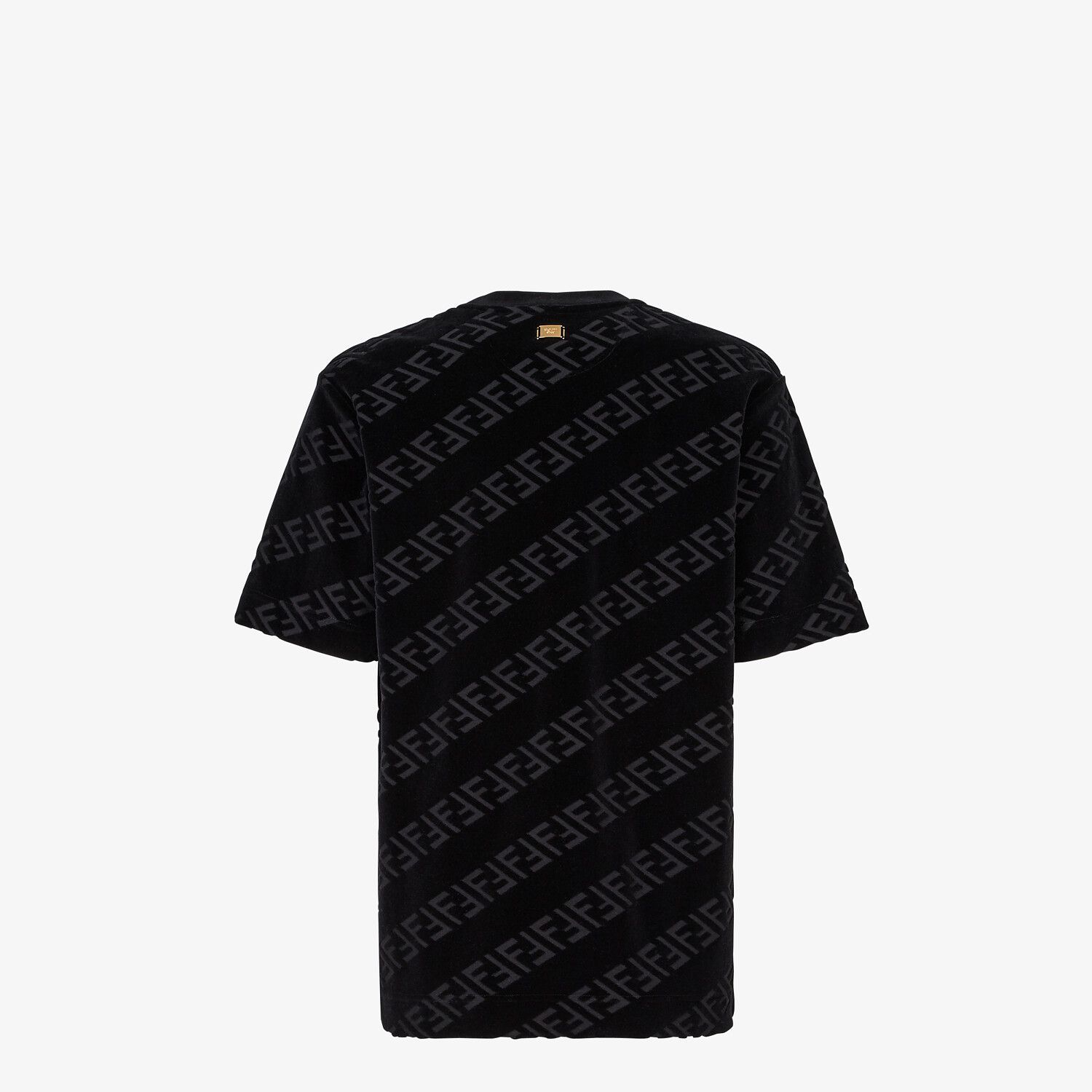 Fendi Ff Logo-print T-shirt In Black