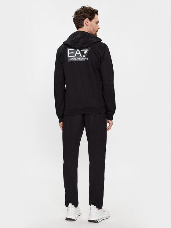 Ea7 Logo Logo Sports Suit In Black