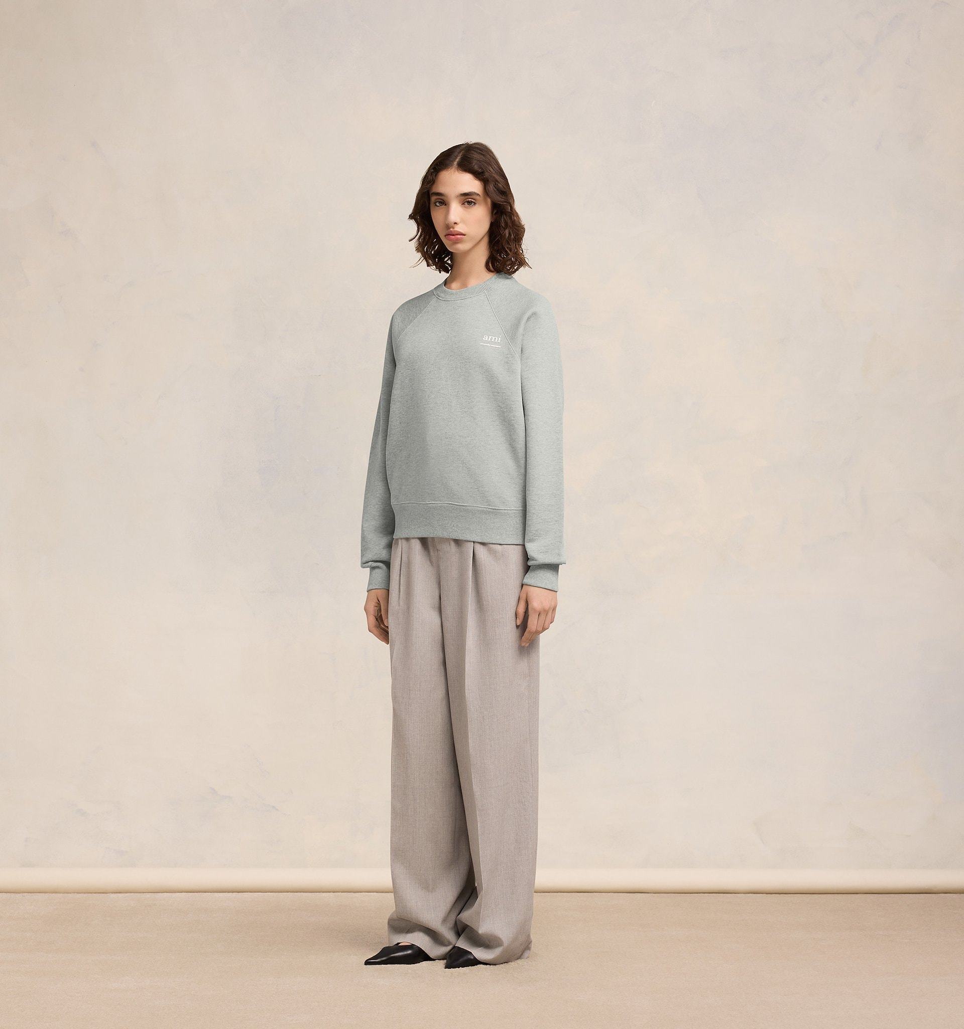 Ami Alexandre Mattiussi Ami Paris Sweatshirts In Gray