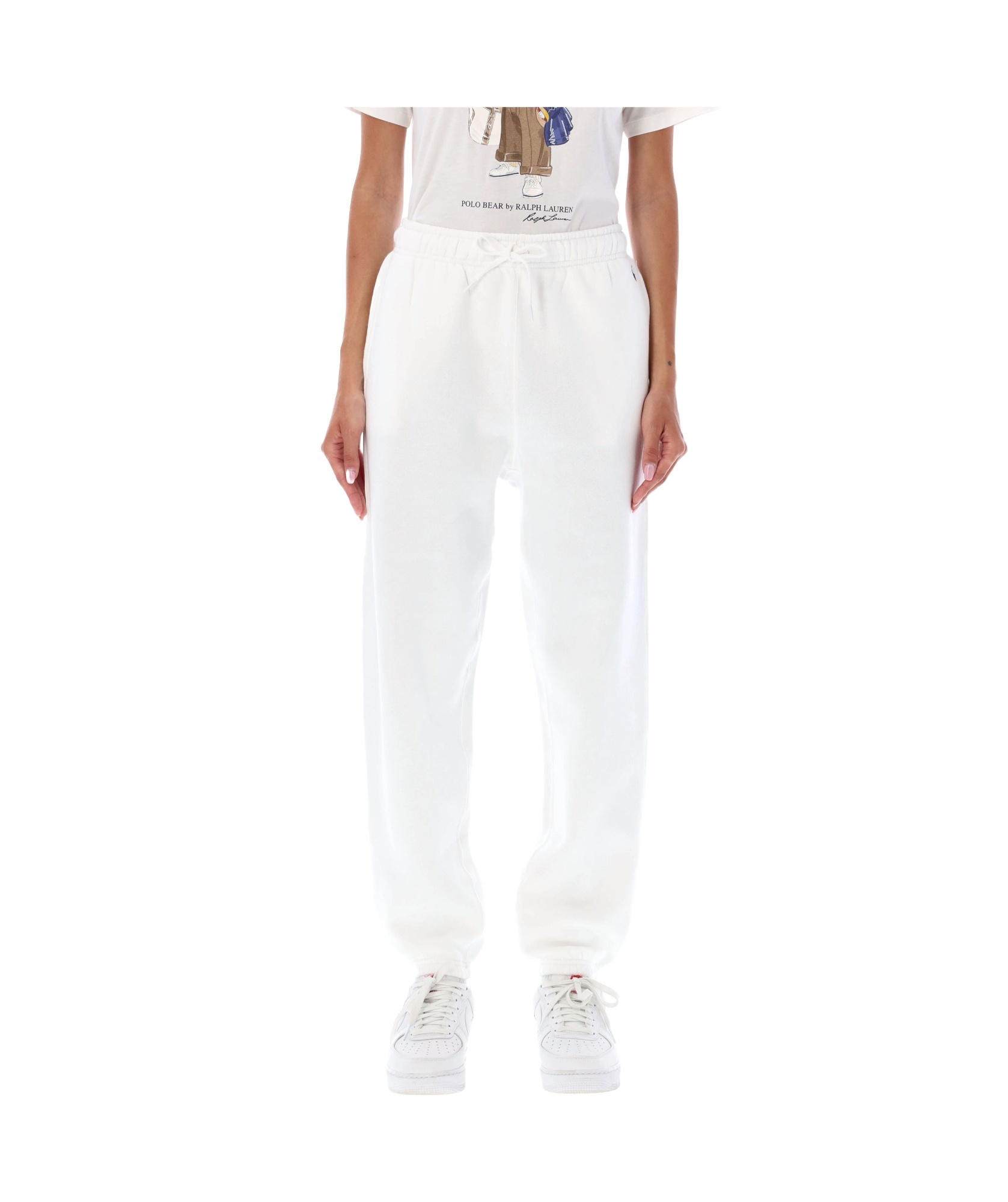 Polo Ralph Lauren Embroidered-logo Track Pants In White