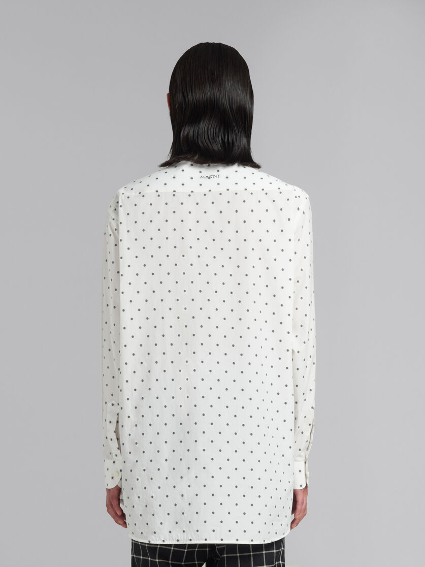 Marni Polka-dot Cotton Shirt In White