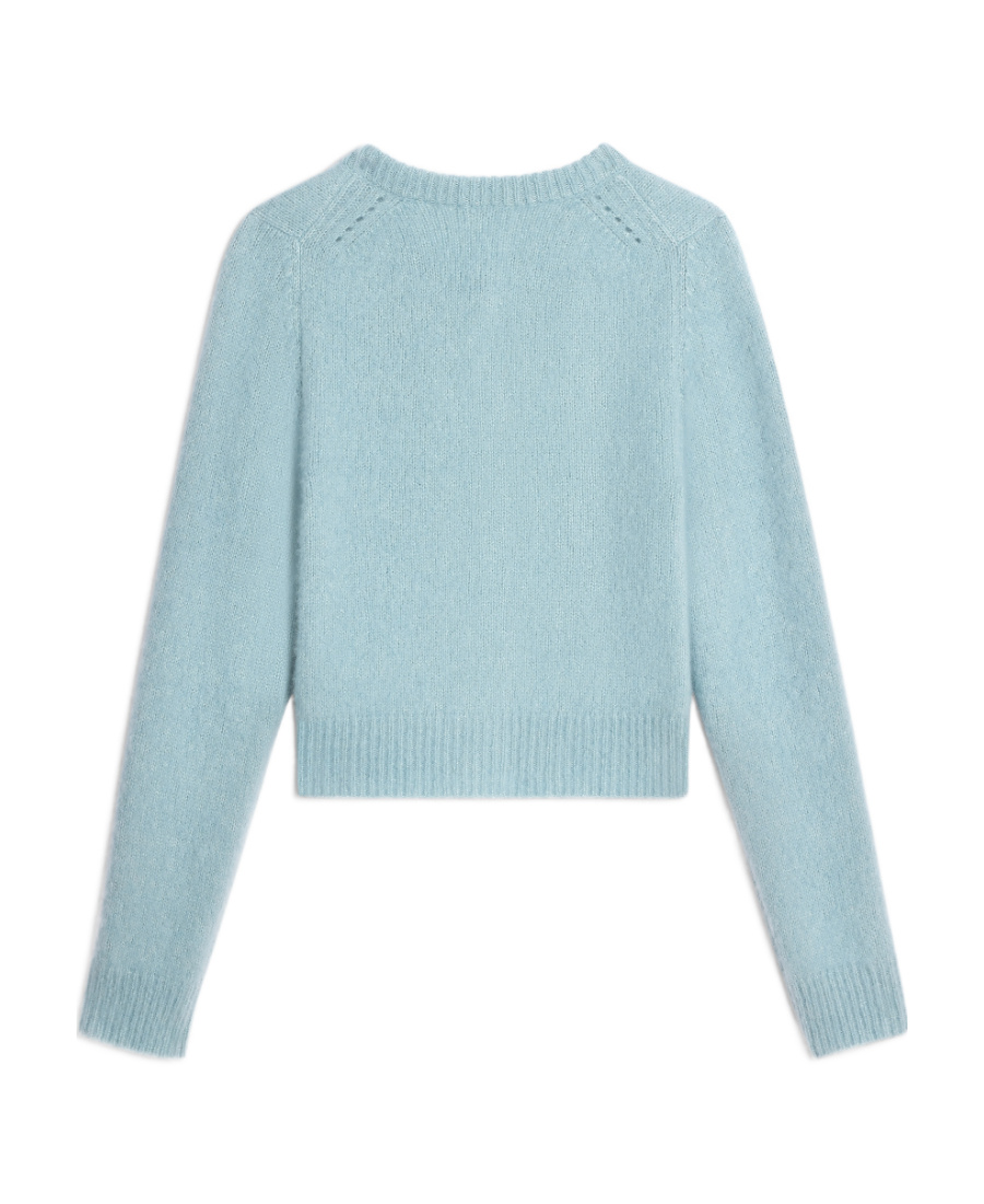 Celine Trimphe Short Cardigan In Blue
