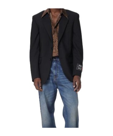 Msgm Single-breasted Blazer In Black