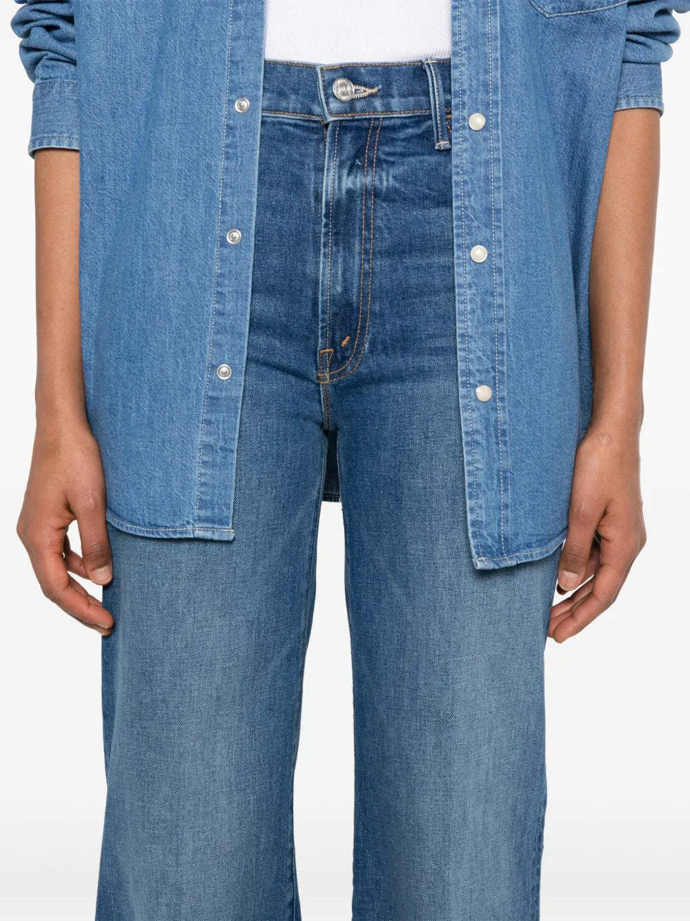 Mother Belt-loop Jeans In Blue