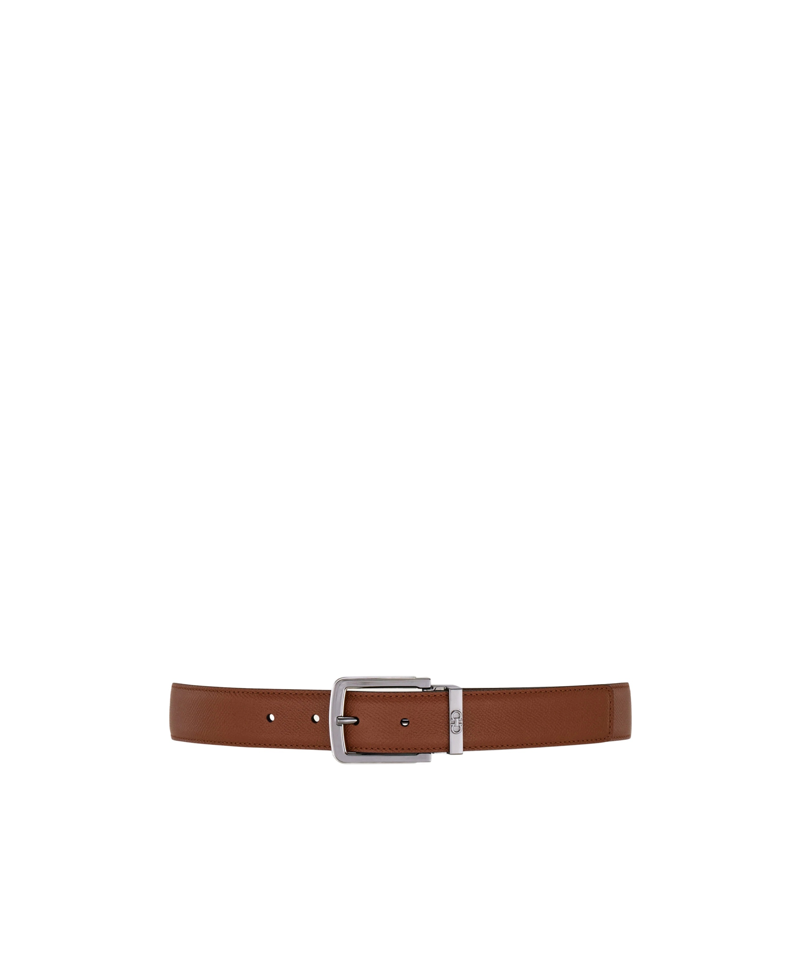 Ferragamo Reversible And Adjustable Belt In Brown