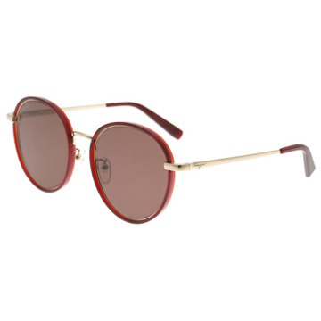 Ferragamo Logo Sunglasses In Brown