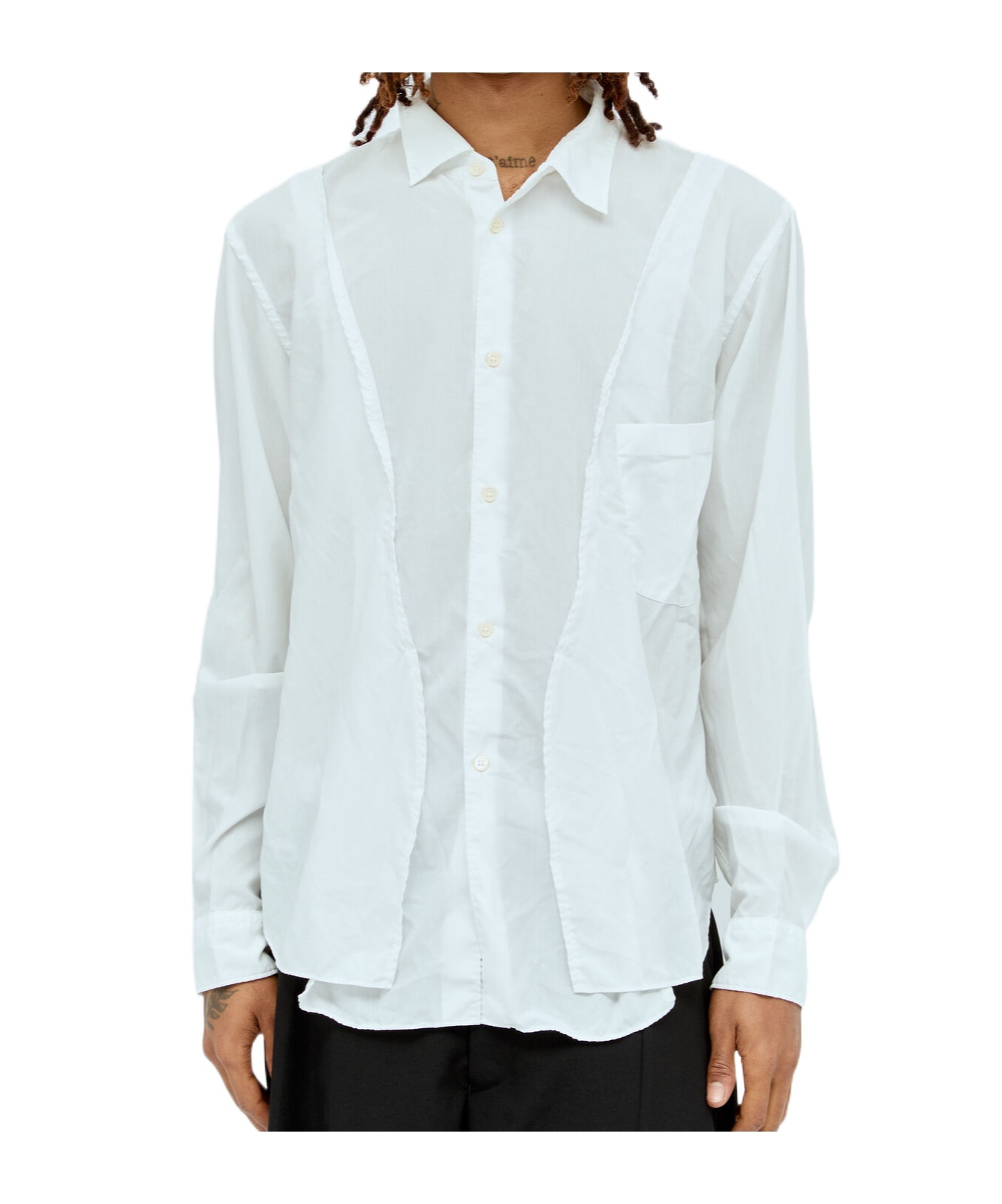 Comme Des Garçons Lapel Long Sleeve Shirt