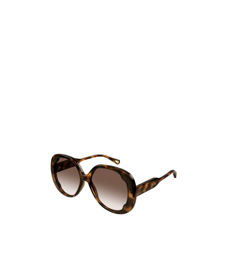 Chloé Lilli Oversize-frame Sunglasses In Brown