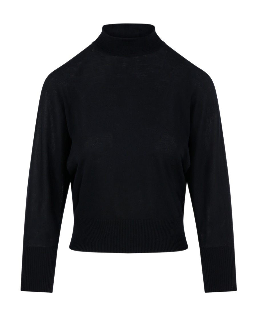 Max Mara Talea Wool High-neck Jumper In Black