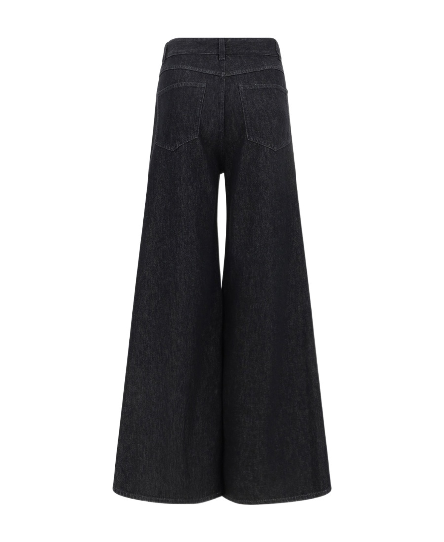 Chloé Wide-legged Jeans In Black
