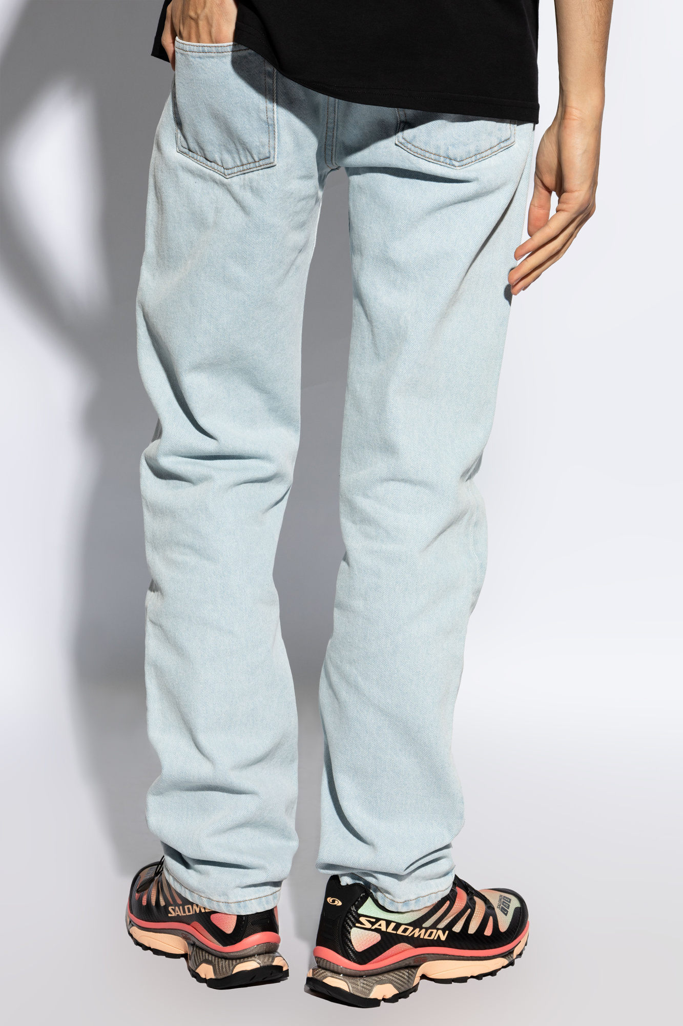 Apc New Standard Mid-rise Straight-leg Jeans In White