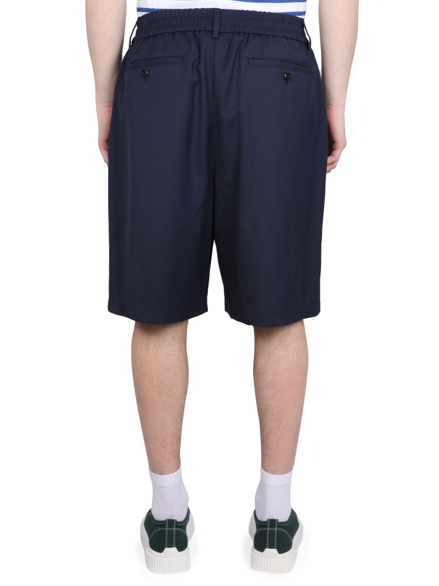 Ami Alexandre Mattiussi Ami De Coeur Track Shorts In Black