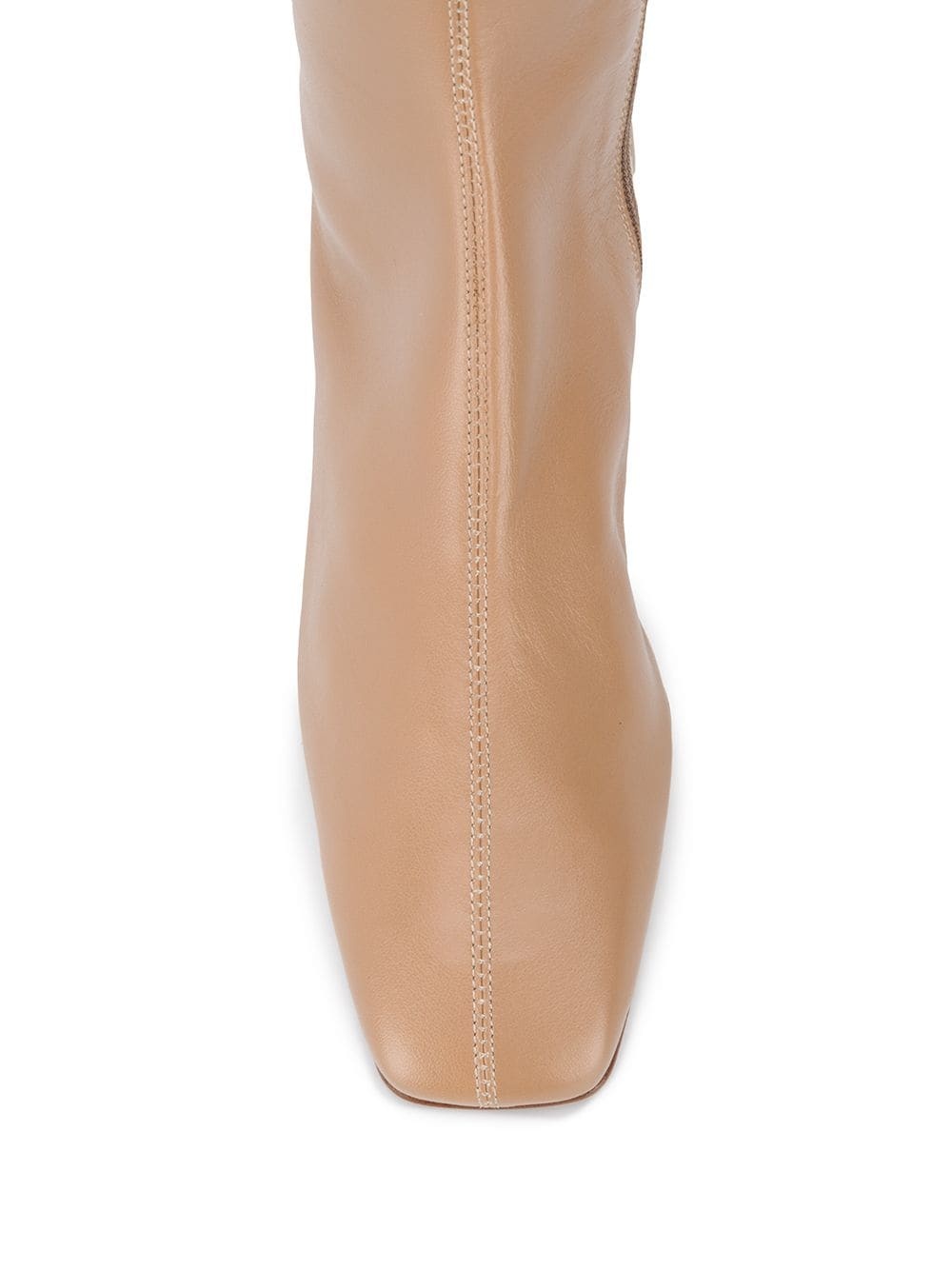 By Far Edie High Boots In Nude