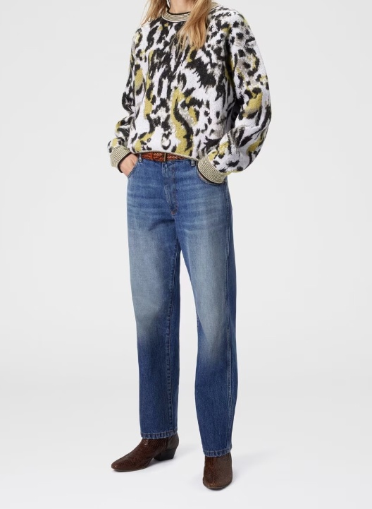 Missoni Animalier Motif Sweater Sweaters And Cardigans Multicolor In White