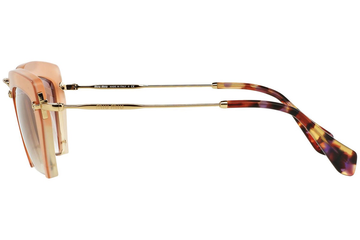 Miu Miu Logo Sunglasses In Nude
