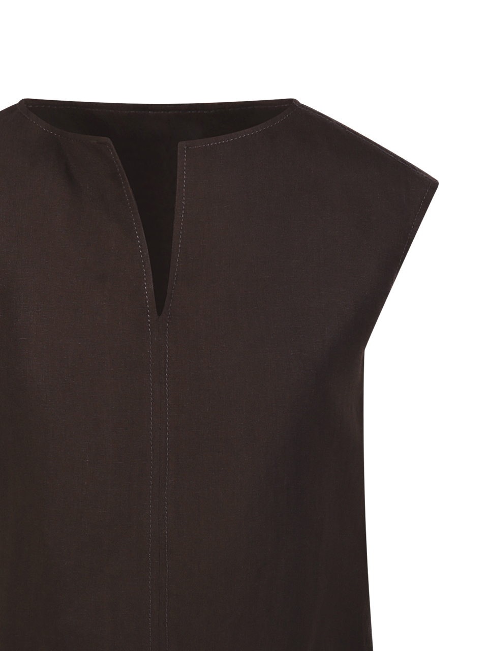 Max Mara Sleeveless Tunic Top In Black