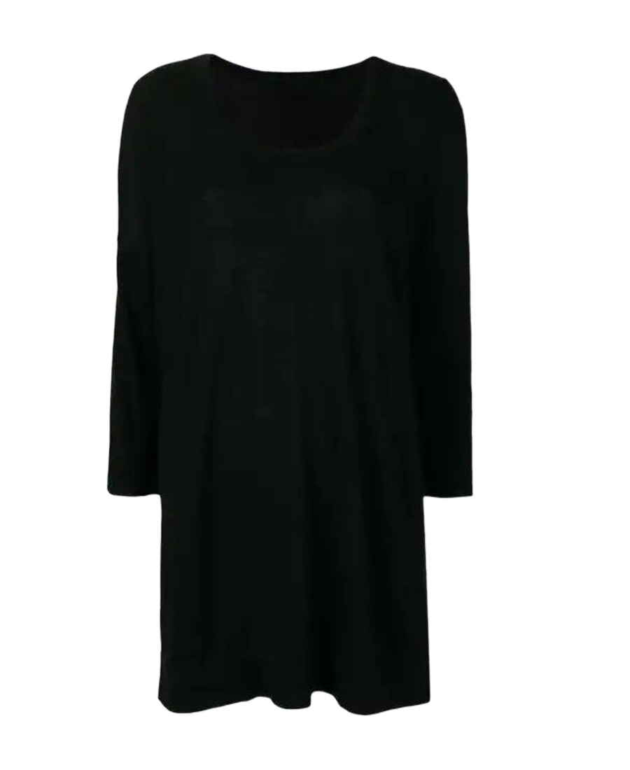 Sottomettimi Longline Knitted Sweater In Black