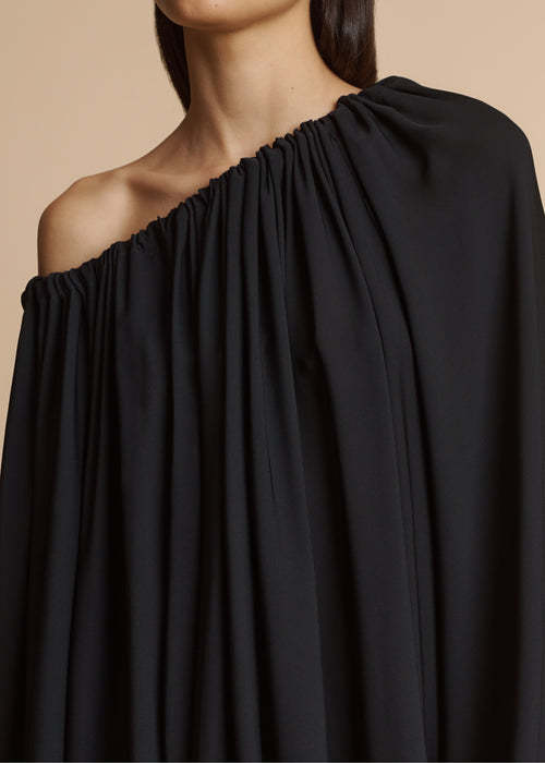Khaite Long-sleeved Blouse In Black