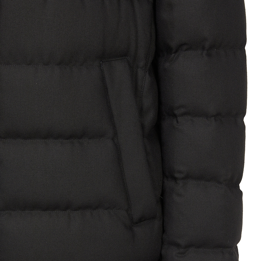 Herno Long-sleeved Down Jacket In Black
