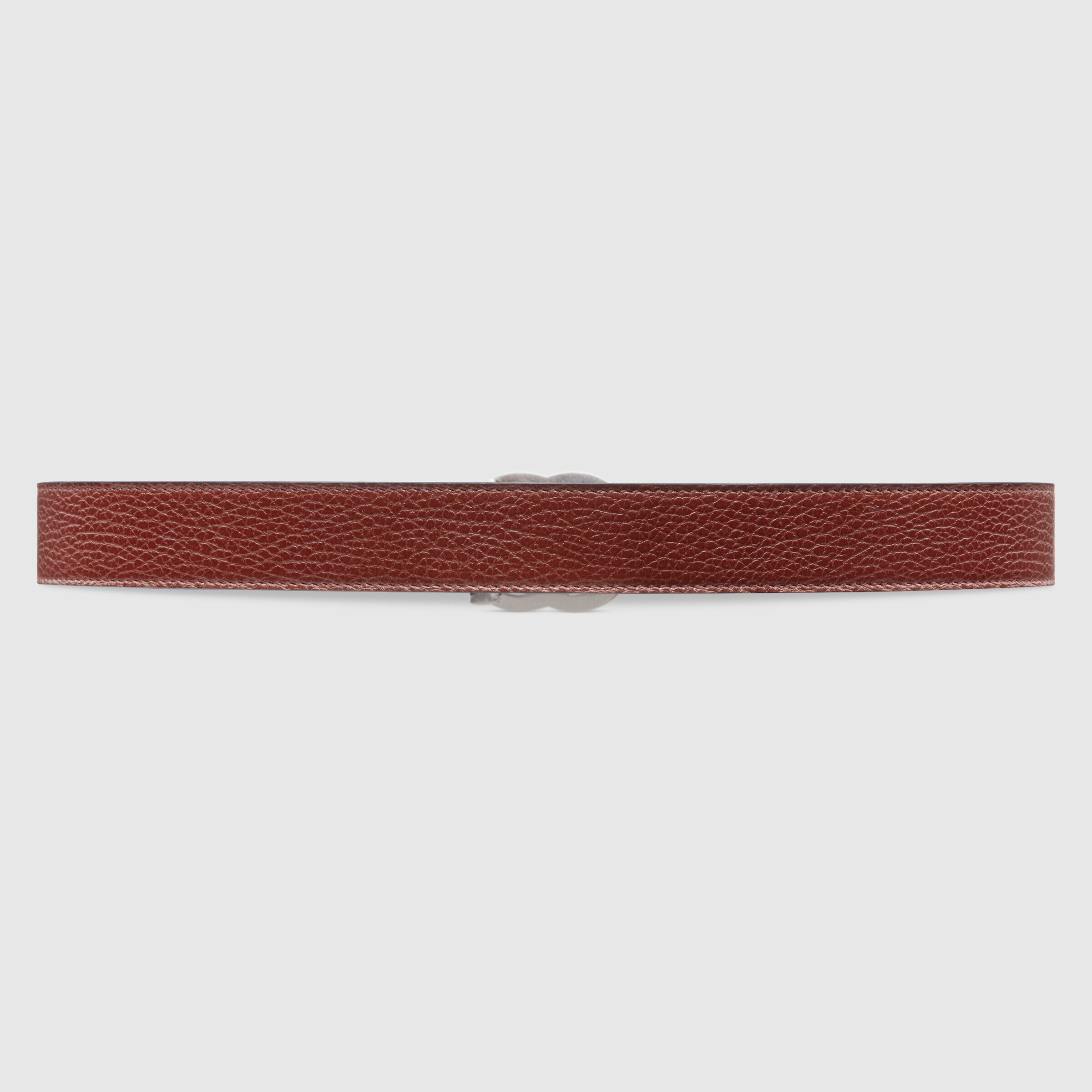 Gucci Gg Marmont Reversible Belt In Brown