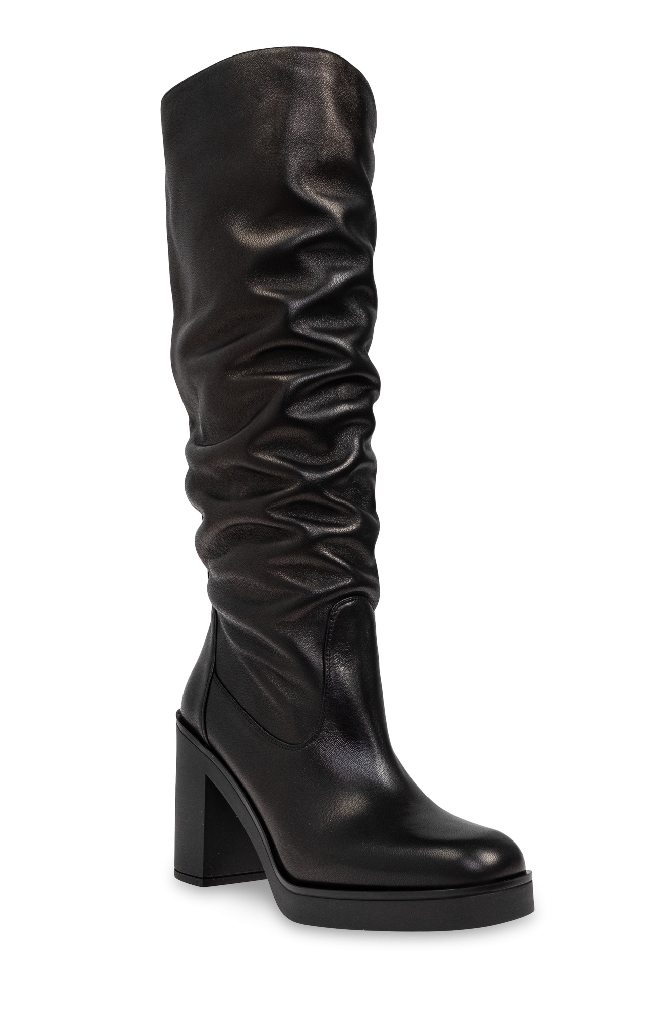 Stuart Weitzman Round-head Boots In Black