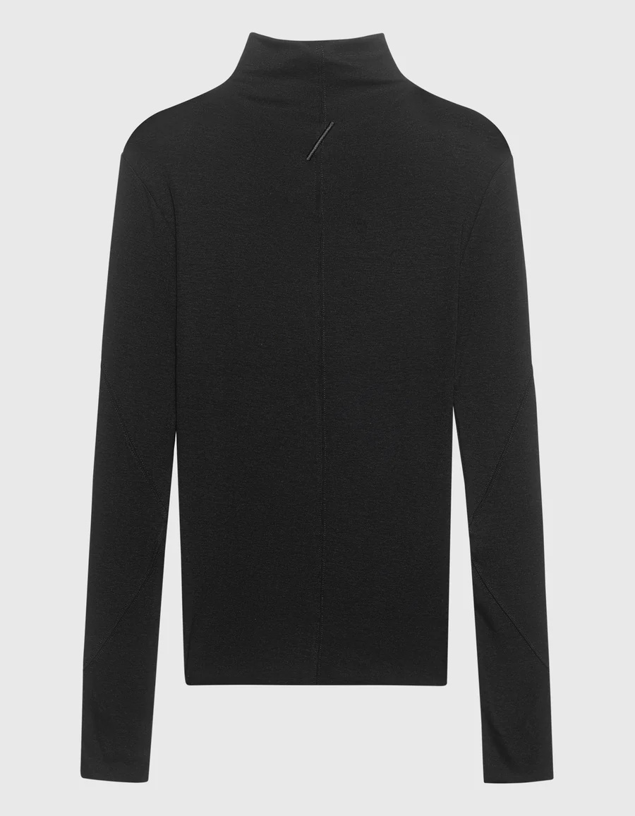 Thom Krom S Lim-fit Rollkragen-longsleeve In Black
