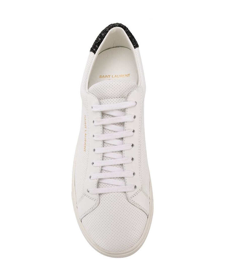 Saint Laurent Low-strapped Casual Sneakers In White