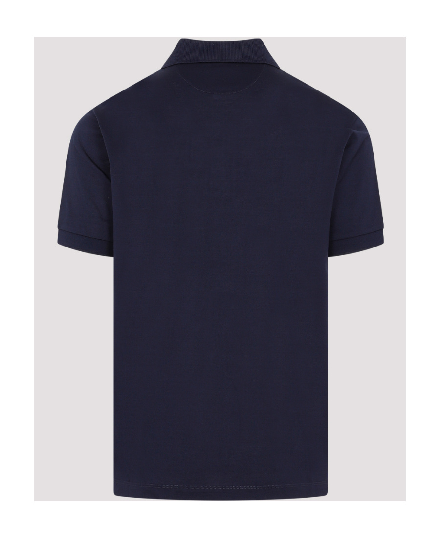 Paul Smith Signature Stripe Cotton Polo Shirt In Black