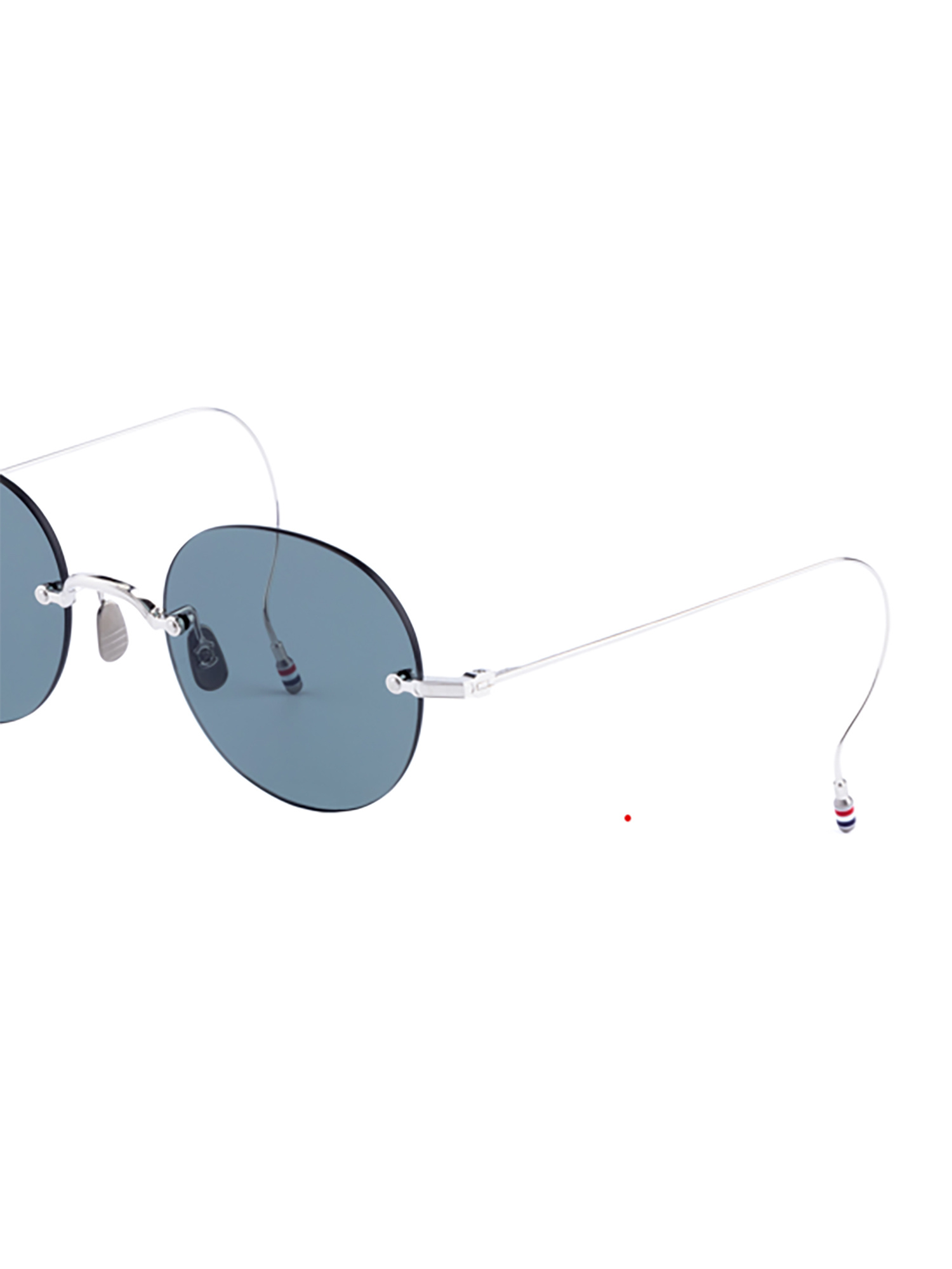 Thom Browne Round Frame Sunglasses In Blue