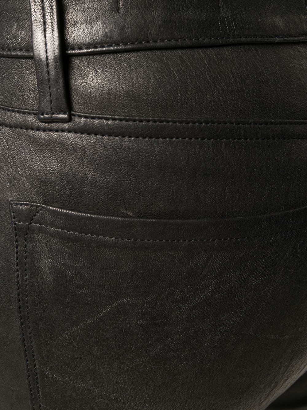 Frame High Waist Casual Pants In Black