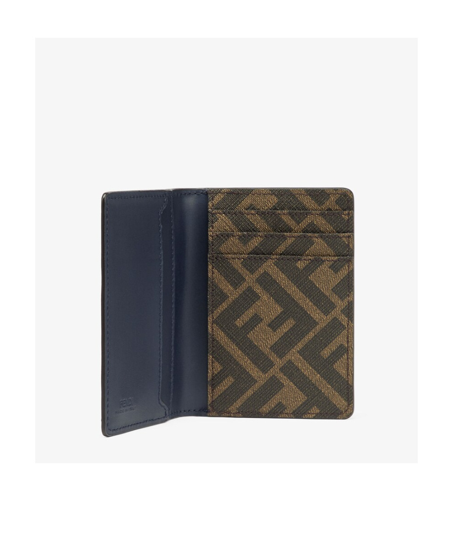 Fendi Ff Square Card Bag In Black