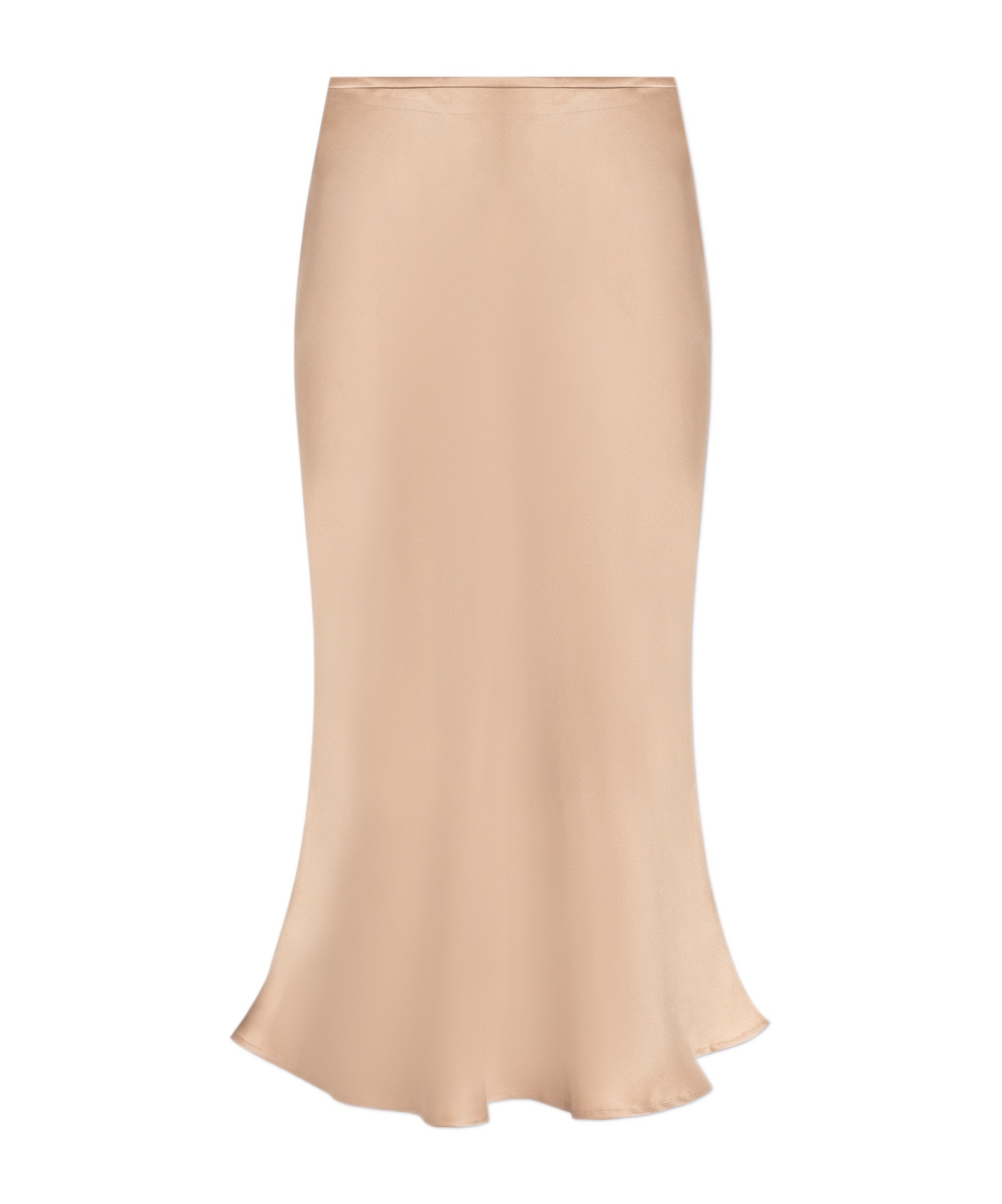 Blumarine Bias-cut Silk Shirt In Nude