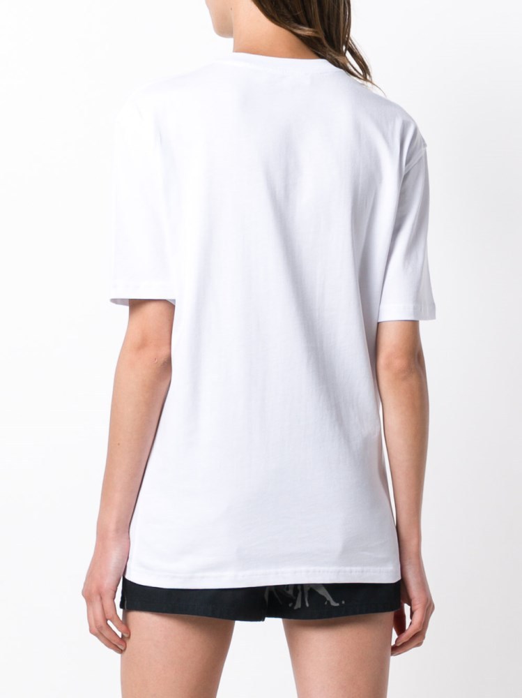 Mcq By Alexander Mcqueen Front Printed T-shirt In White