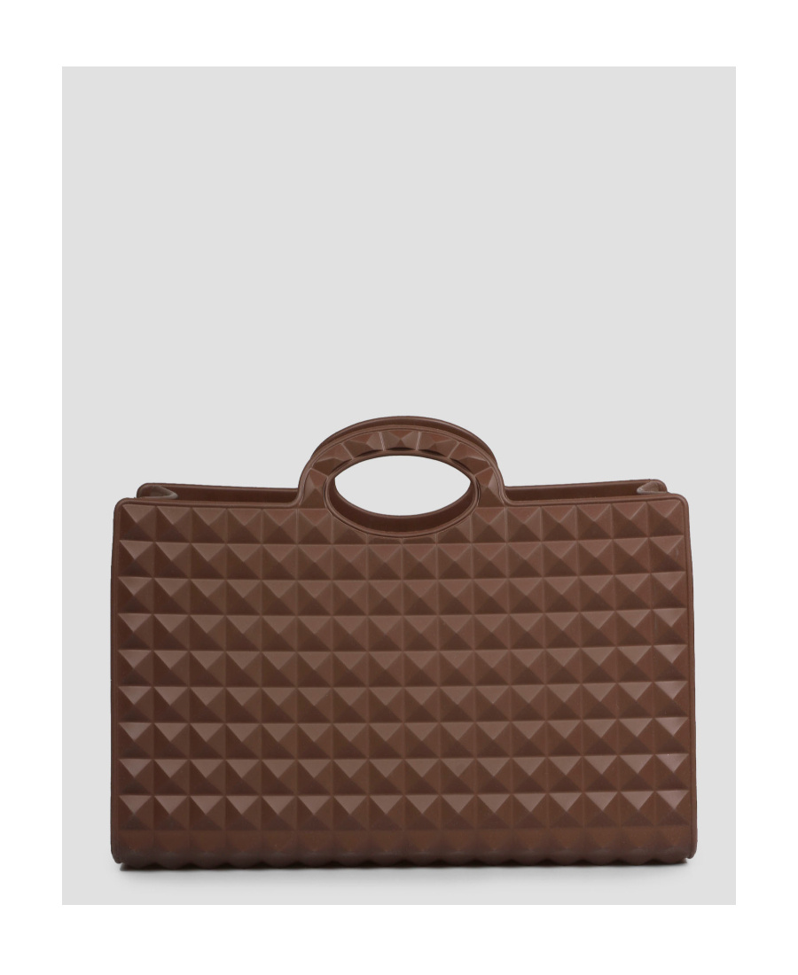 Valentino Open-top Tote Bag In Brown