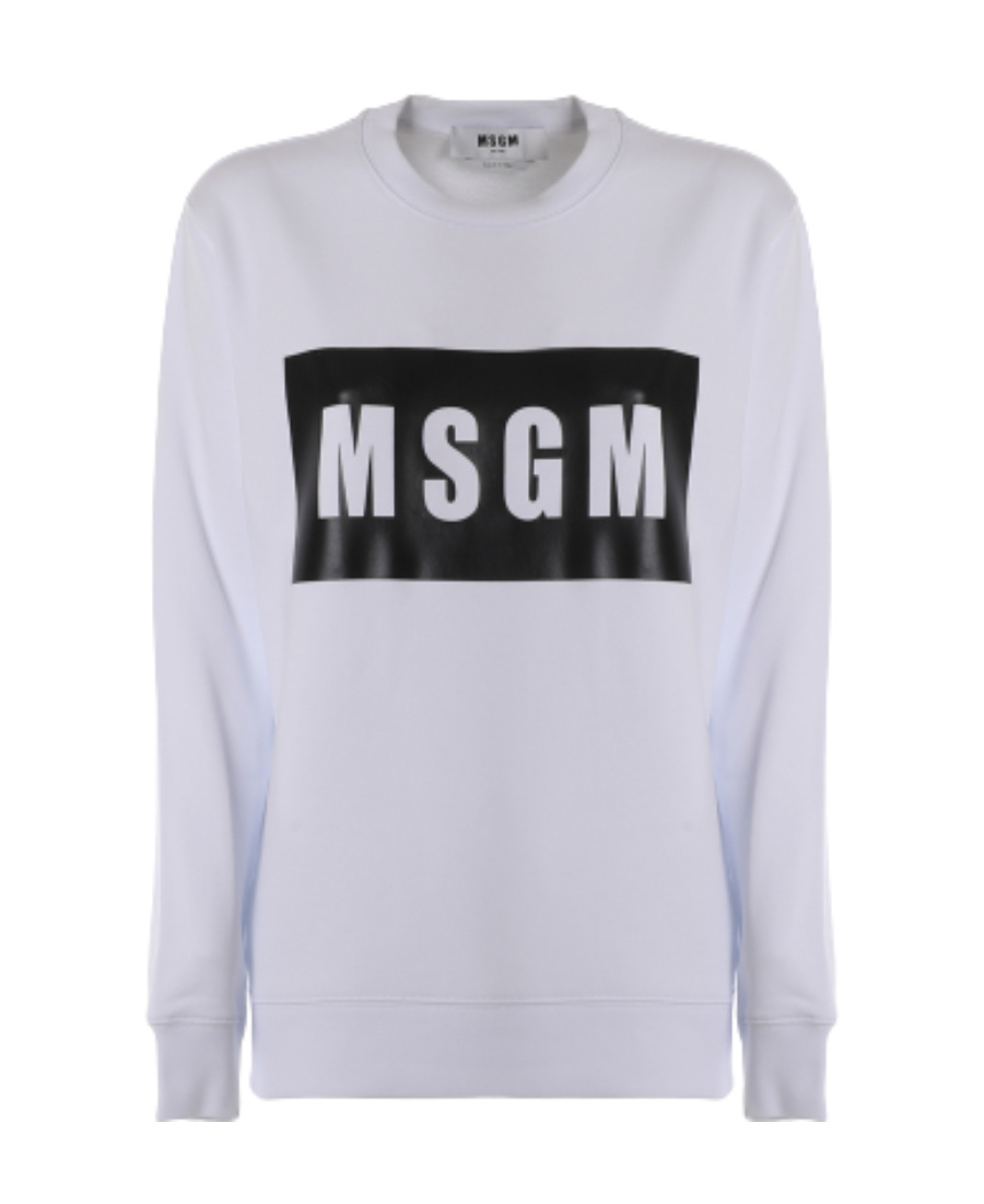 Msgm Printed French Cotton-terry Sweatshirt