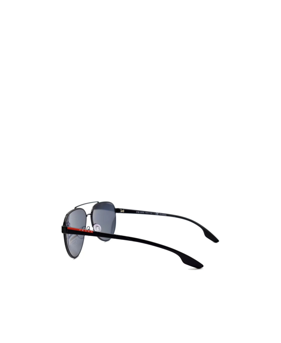 Prada Logo Pilot Sunglasses In Gray