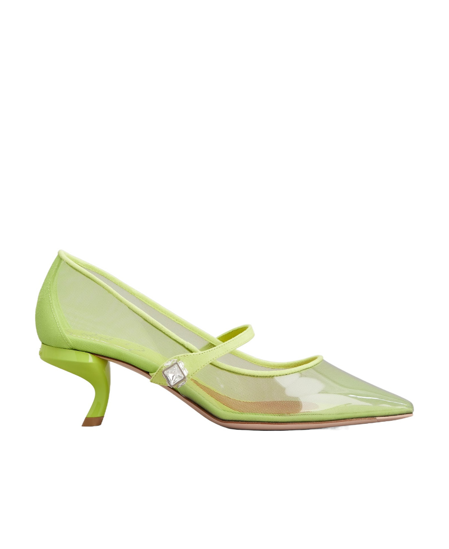 ROGER VIVIER VIRGULE BABIES PUMPS IN PVC 