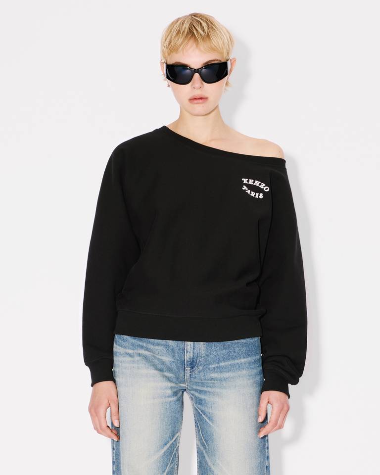 Kenzo Verdy Market Print Sweatshirt In Black