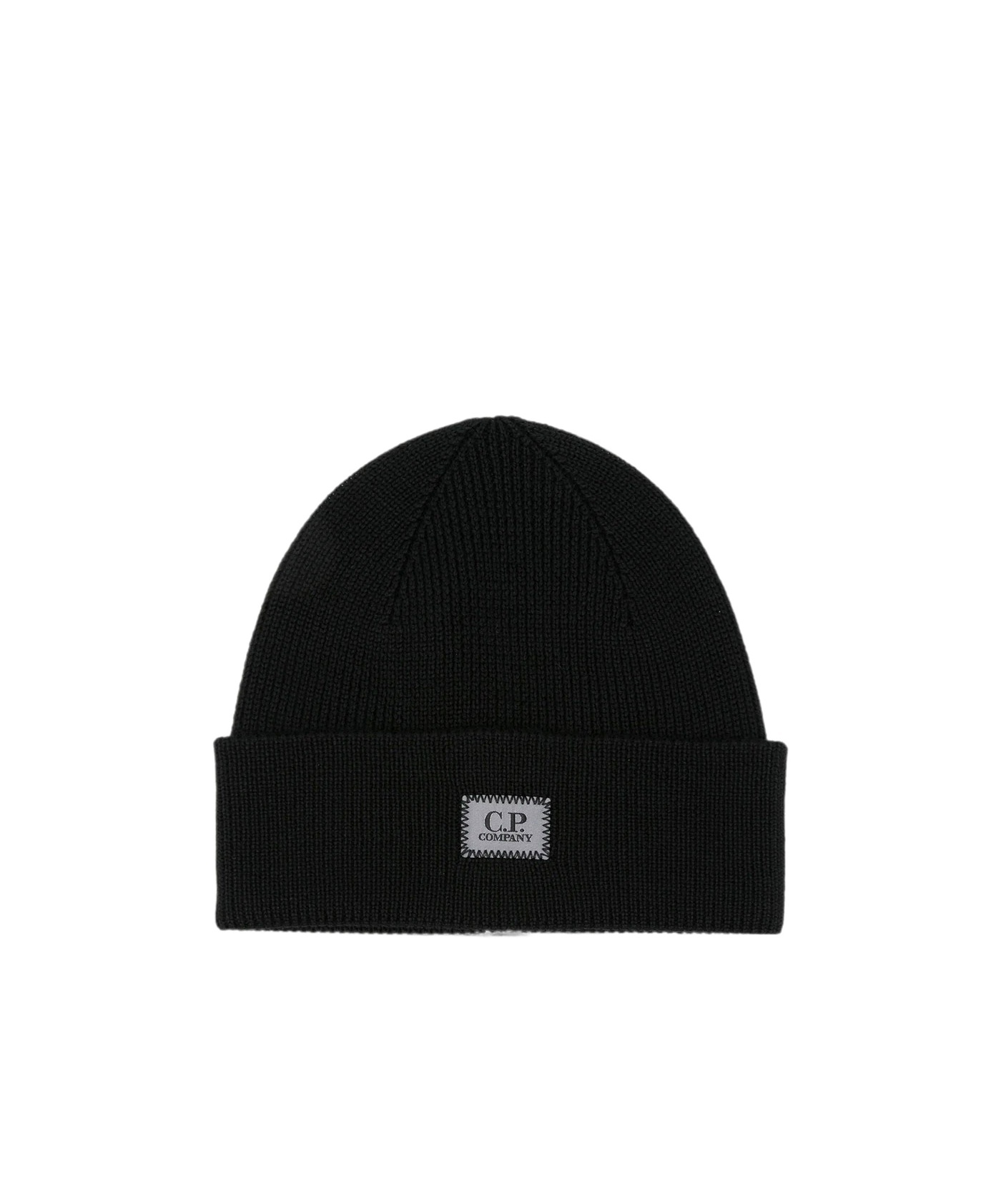 C.p. Company Logo-patch Ribbed-knit Beanie Hat