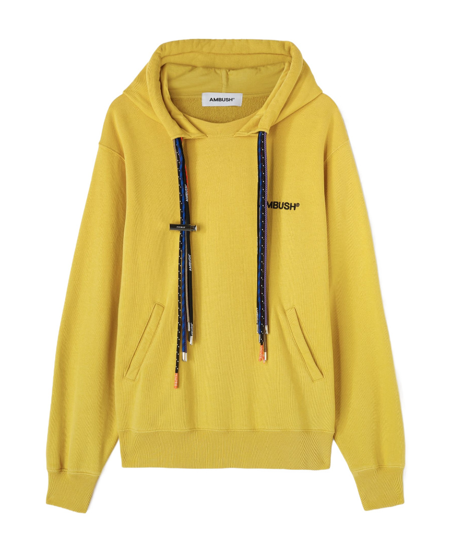 Ambush Multicord-drawstring Cotton Hoodie In Yellow