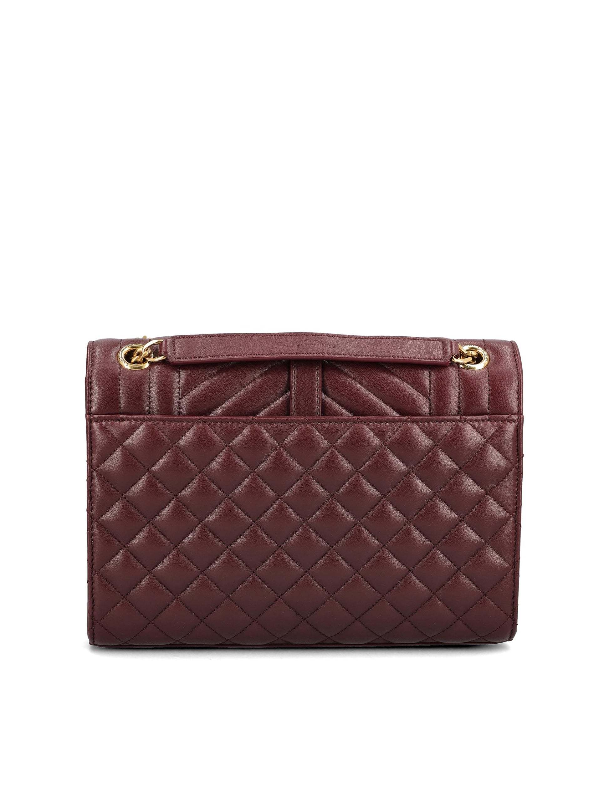 Saint Laurent Envelope Medium Shoulder Bag In Red