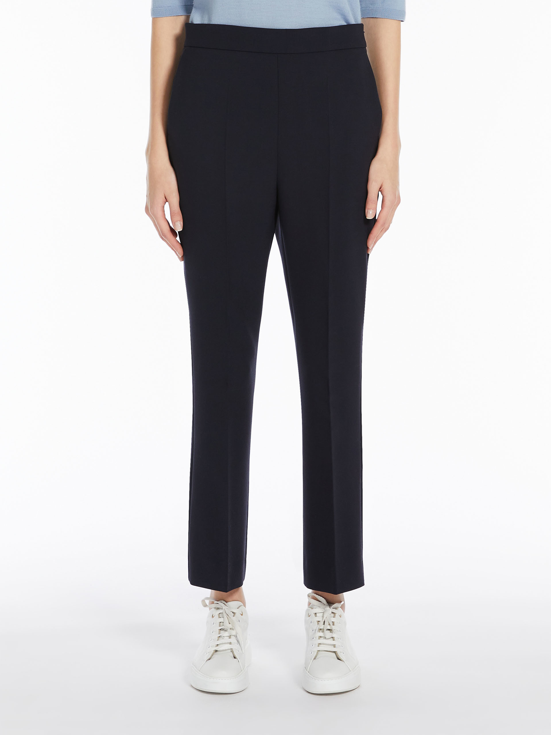 Max Mara Wool Casual Pants In Black