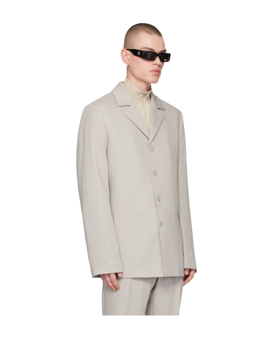 Misbhv Twill Suit Coat In White