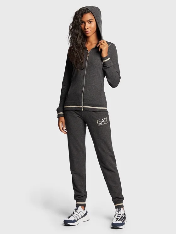 Ea7 Logo And Hat Casual Jacket In Black