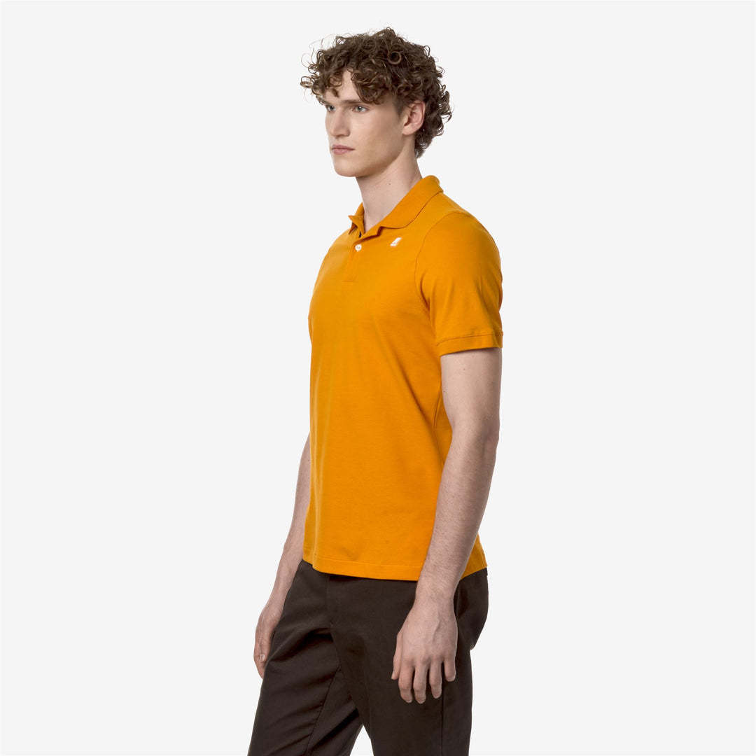 K-way Polo Shirt In Orange